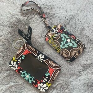 Vera Bradley keychain & luggage tag set
